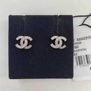 Chanel Crystal CC Earrings